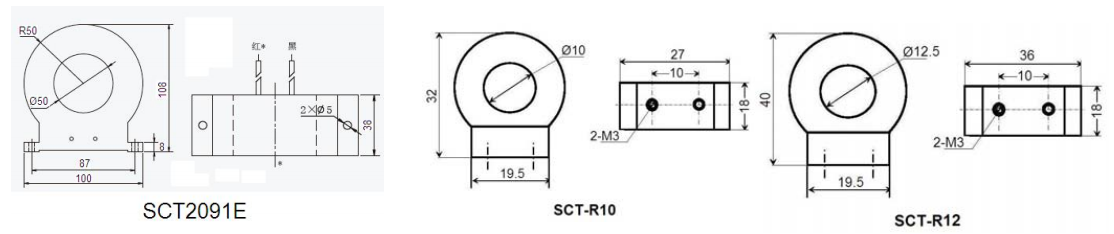  Screws Mounted Miniature current transformers 6